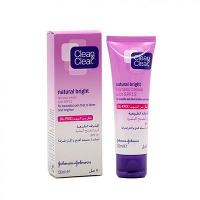 Clean & Clear Natural Bright Fairness Cream With SPF12 - 50ml