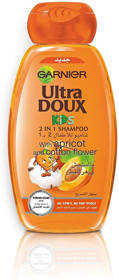 Garnier Ultra DOUX Children With Apricot And Cotton Blossom 2 In 1 Shampoo 400ml