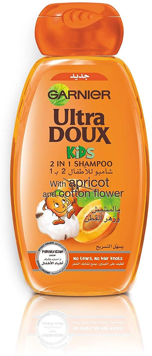 Garnier Ultra DOUX Children With Apricot And Cotton Blossom 2 In 1 Shampoo 400ml