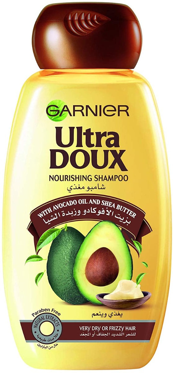 Garnier Ultra Doux Avocado Oil & Shea Butter Nourishing Shampoo, 400 ml