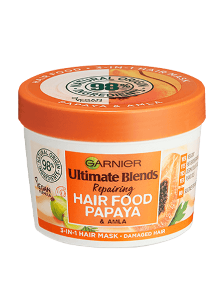 Garnier Ultimate Blends Hair Food PAPAYA AND ALMA HAIR FOOD 390ML