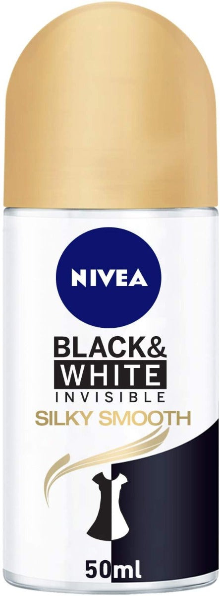 NIVEA Deodorant Female Invisible Black & White Silky Smooth Roll On