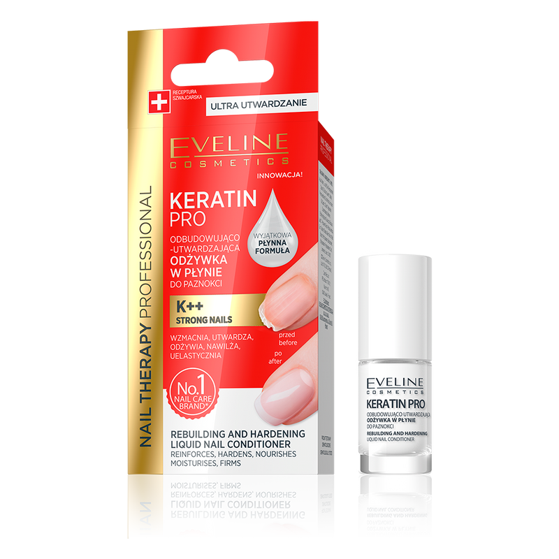 EVELINE KERATIN PRO REBUILDING AND HARDENING NAIL CONDITIONER - SERUM