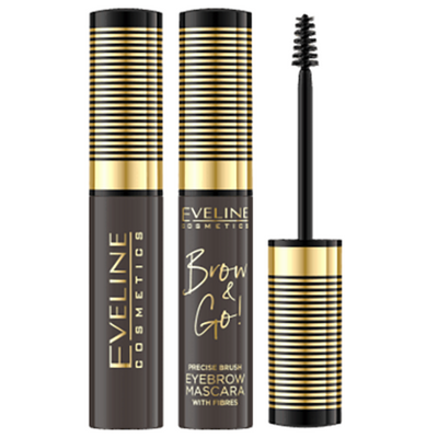 Eveline Brow And Go Eyebrow Mascara Highlighting And Volume Dark No2 10ml