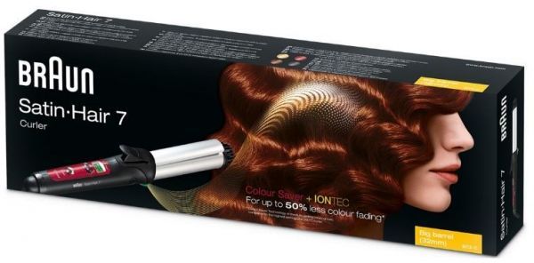 Braun EC2 Satin Hair 7 Curler Curling Iron, 220 Volts