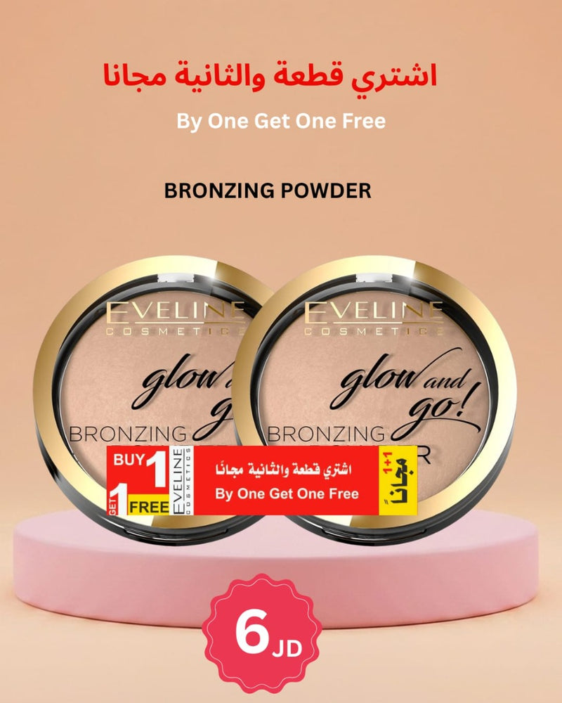 EVELINE BRONZING POWDER GLOW AND GO + 1 FREE