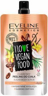 EVELINE I Love Vegan Food Vanilla Latte Sugar Body Scrub - 75ml
