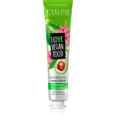 Eveline I Love Vegan Food Hand Cream Avocado And Hibiscus 50ml