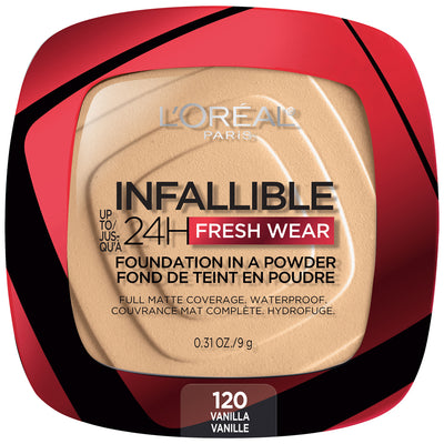 L'Oreal Paris Infallible Fresh Wear Foundation in a Powder-120 Vanilla