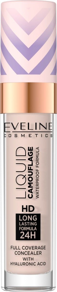 Eveline Liquid Camouflage Waterproof Concealer with Hyaluronic Acid