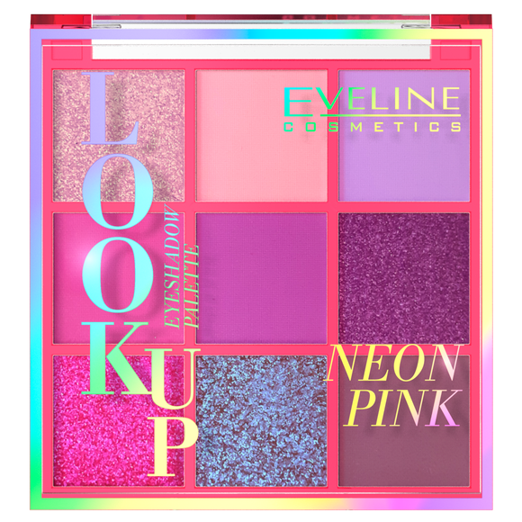 Eveline LOOK UP Eyeshadow Palette NEON PINK