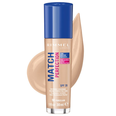 Rimmel London Match Perfection Foundation-90 Porcelain.