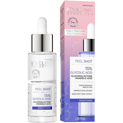Eveline Serum Shot 15% Glycolic Acid Peel for Skin 30ml