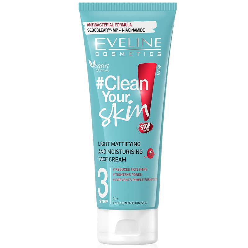 Eveline CLEAN YOUR SKIN LIGHT MATTIFYING&MOISTURISING FACE CREAM